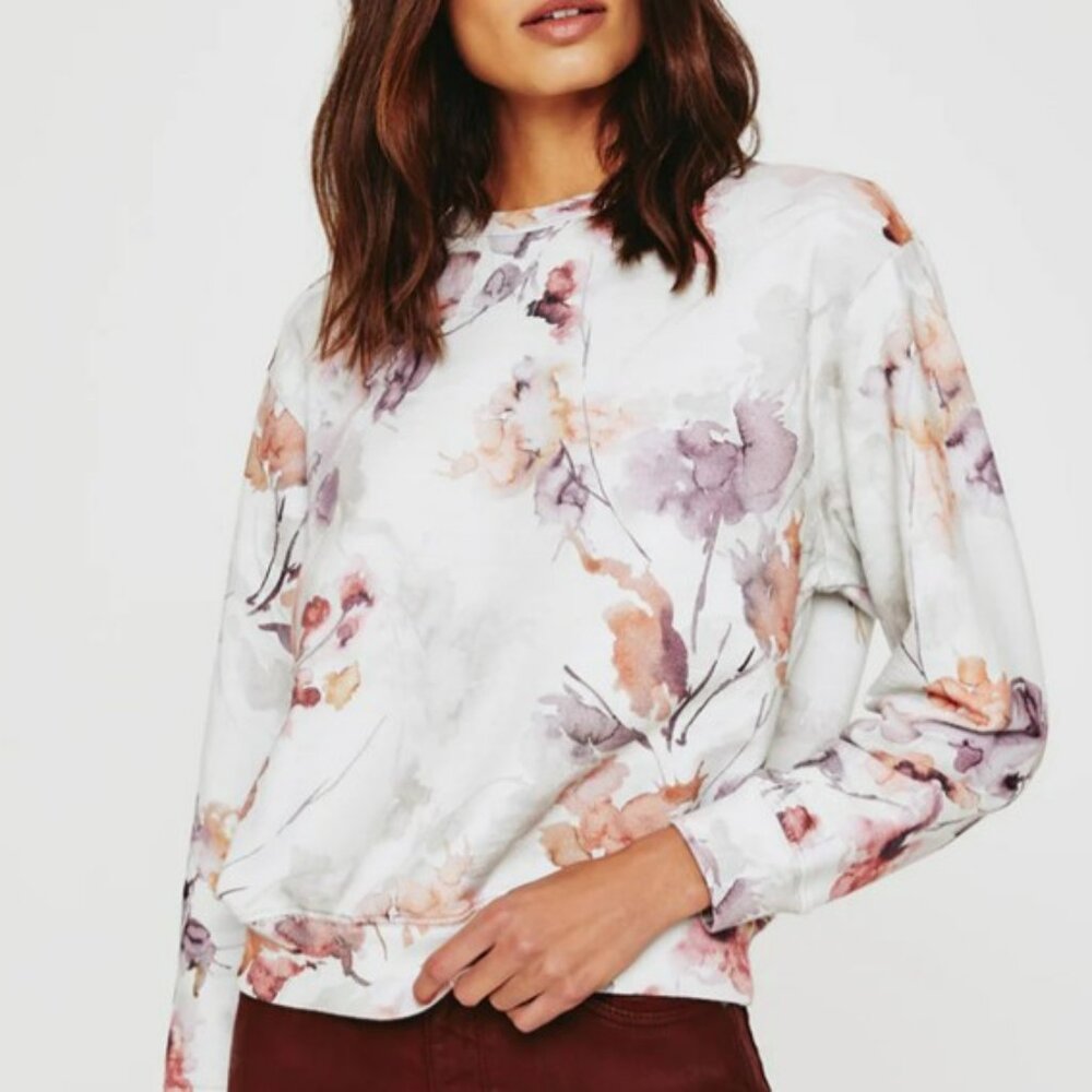 Brand New With Tags AG Jeans Nova Sweatshirt Floral